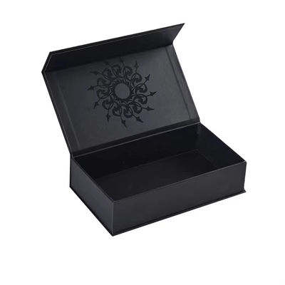 جعبه شکل کتاب مغناطیسی سفارشی بطری عطر بسته بندی کاغذی جعبه هدیه برای فروش عمده با پنجره PVC