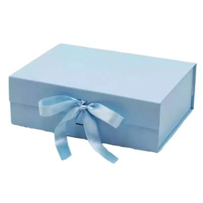 اندازه لوگو سفارشی لوکس مغناطیسی فلپ فیگ بسته بندی آرایشی جعبه هدیه جعبه با نوار مغناطیسی