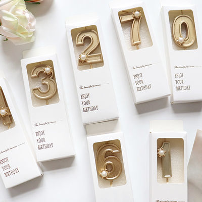 جعبه چاپ رنگی سفارشی کیک عدد شمع تولد جعبه هدیه کوچک جعبه های هدیه کوچک