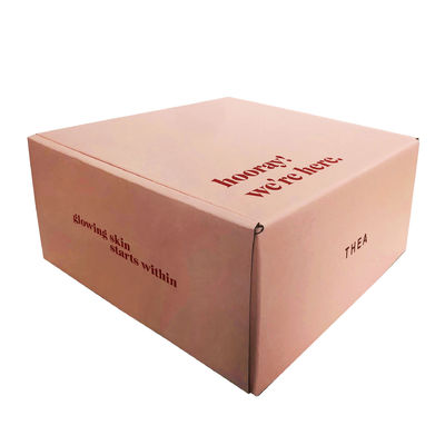 300 گرم فلوت CCNB سفارشی چاپ شده تاشو Kraft Mailer Box برای حمل و نقل محصولات خانگی