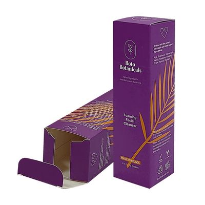 جعبه های بسته بندی پلاستیکی کاغذی پوشانده با کف اتوماتیک جعبه های تاشو 350 گرمی 500 گرمی