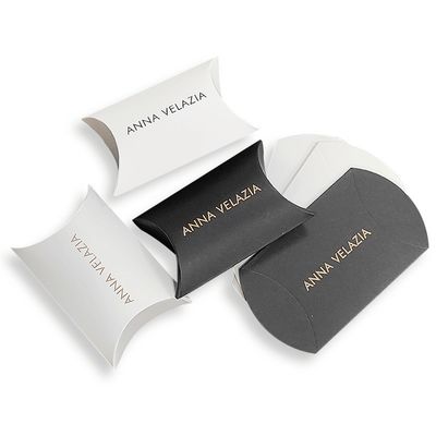 طراحی لوگو سفارشی جعبه بسته بندی کارتونی کوچک به شکل بالش برای چاپ CMYK / PANTONE