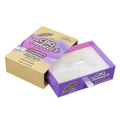 4C/UV/Lamination/Embossing/Stamping Meterd Inhaler کاغذ کشویی بسته بندی با فوم