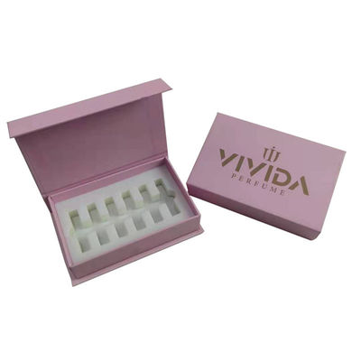 سفارش سفارشی پذیرفته شده 5ml 8ml 10ml عطر هدیه مجموعه بسته بندی جعبه با پوشه اسفنج