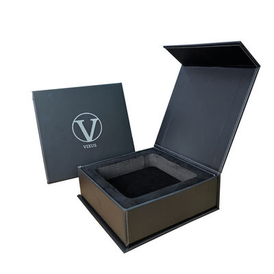 جعبه گرافیک مغناطیسی شکل کتاب عطر بطری بسته بندی کاغذی جعبه هدیه با پنجره PVC