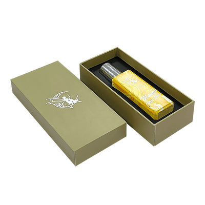 لوگو سفارشی طلای کوچک پوشک لوکس و پایه بطری عطر جعبه هدیه کاغذی محکم