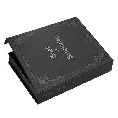 2025 Luxury Custom Logo Printing Packaging Magnetic Closure Gift Box Fake Book Shaped Packaging Ring Box
