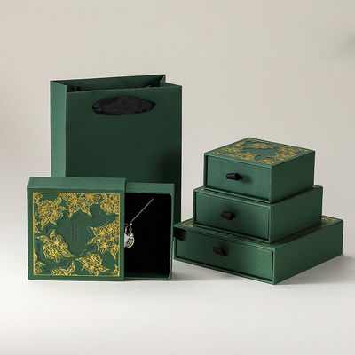 جعبه بسته‌بندی توخالی جواهرات مغناطیسی هدیه، سفارشی کارخانه 9*9 سانتی‌متر مربع، کاغذی برای گوشواره و گردنبند