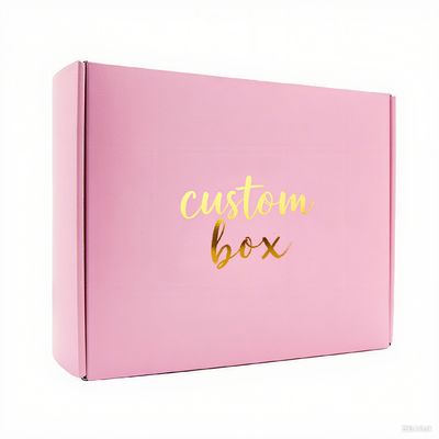 جعبه پستی لوازم آرایشی مقوایی موجدار قابل بازیافت، جعبه های حمل و نقل تجارت الکترونیک تاشو برای عطر، مژه، لمینیت مات