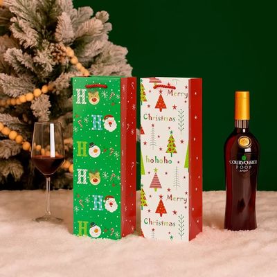 کیسه خرید کاغذی کریسمس کوچک شخصی‌سازی شده با دسته روبانی