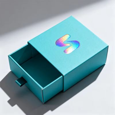 جعبه بسته‌بندی هدیه مقوایی سفید با کشوی طرح مربع لوکس عمده‌فروشی، جعبه جواهرات