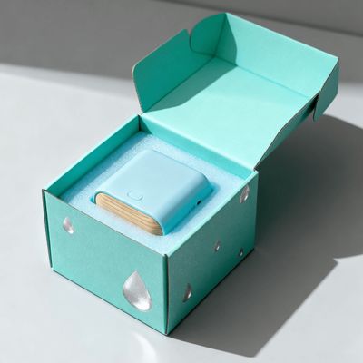 سفارشی سفارشی لوکس رنگارنگ جعبه نامه کوچک موج دار با لوگو برای لوازم آرایشی