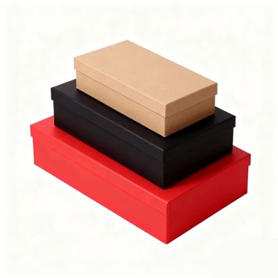 ست جعبه های هدیه بسته بندی تخت با درب نارنجی لوکس سفارشی با ویژگی های کیسه کاغذی لمینیت مات، برجسته سازی، چاپ فویل طلایی