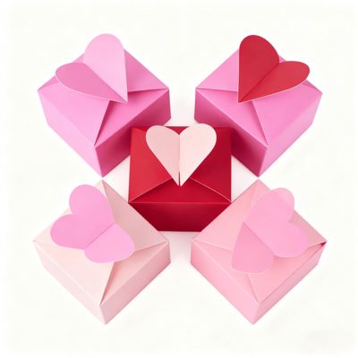 جذابیت را آزاد کنید عشق جعبه کارت انحصاری ما با شکل قلب روکش براق مات آستر اسفنجی هر لحظه خاص دسته شمع