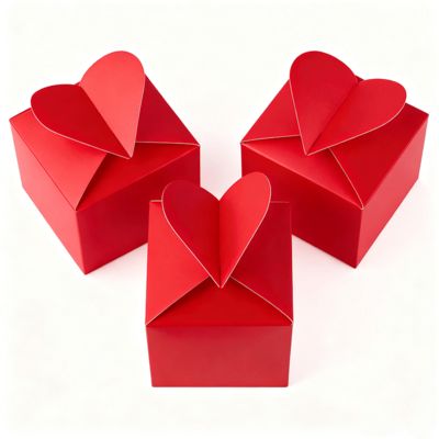 جذابیت را آزاد کنید عشق جعبه کارت انحصاری ما با شکل قلب روکش براق مات آستر اسفنجی هر لحظه خاص دسته شمع