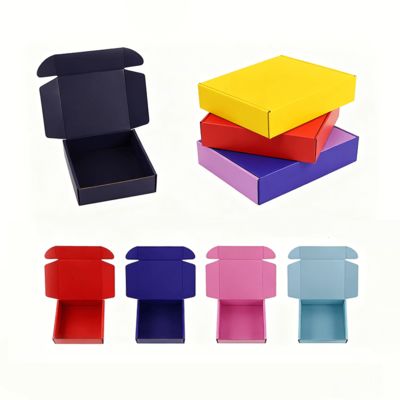 جعبه مقوایی سفارشی 13*13*3 سانتی‌متری، کوچک، رنگارنگ، پستی، پوشاک، لمینیت براق، مواد بازیافتی برای حمل شمع