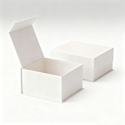 A5 Shallow Empty Black Magnetic Gift Boxes For Retail Packing Paperboard With Stamping Vanishing Printing