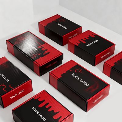 جعبه‌های کفش زنانه لوکس سفارشی با لوگو بسته‌بندی پستی سازگار با محیط زیست مقوایی برای کفش یا لباس