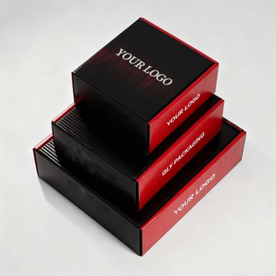 جعبه‌های کفش زنانه لوکس سفارشی با لوگو بسته‌بندی پستی سازگار با محیط زیست مقوایی برای کفش یا لباس