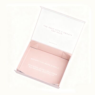 بسته لباس های لوکس با کیفیت بالا سفارشی شده با محیط زیست سازگار جعبه های کاغذی گفتی مغناطیسی برای لباس زیر