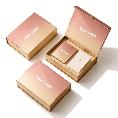 جعبه بسته بندی هدیه مغناطیسی با لوگو سفارشی جعبه های بسته بندی سخت و تاشو قابل بازیافت برای لوازم آرایشی با راهنمای استفاده