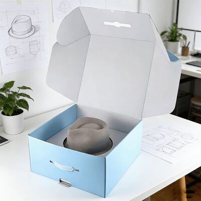 جعبه های کلاه سفارشی با لوگو سازگار با محیط زیست پوشش داده شده جعبه های کاغذی حمل و نقل مقوایی لوکس سفت و سخت بسته بندی برای کلاه