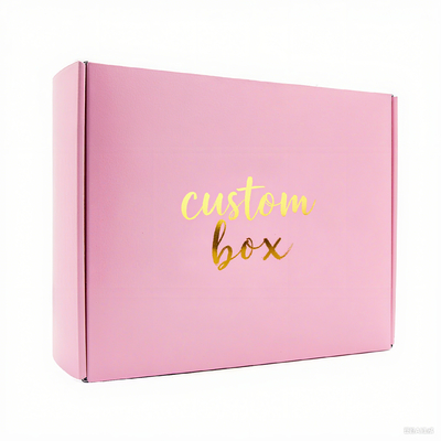 جعبه پستی لوازم آرایشی مقوایی موجدار قابل بازیافت، جعبه های حمل و نقل تجارت الکترونیک تاشو برای عطر، مژه، لمینیت مات