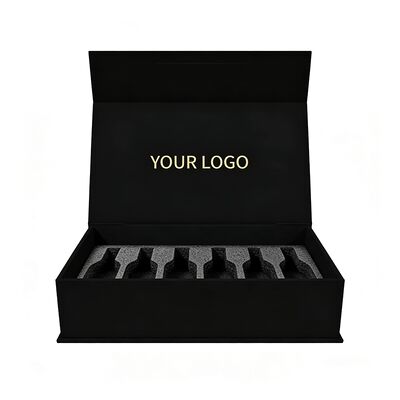 جعبه های کاغذی زیبا سفارشی جعبه هدیه با پوشش مغناطیسی با دسته برای بطری شراب